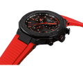 Tissot T Race Chronograph Black Dial Red Rubber Strap Watch for Men - T141.417.37.061.01