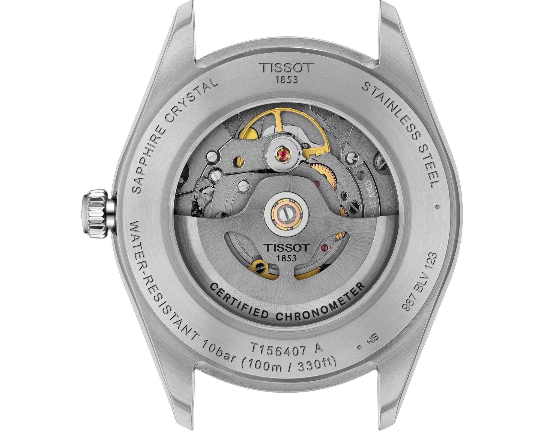 Tissot Ballade Powermatic 80 Cosc Silver Dial Two Tone Steel Strap Watch for Men - T156.408.22.033.00