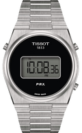 Tissot Digital Quartz Black Dial Silver Steel Strap Watch for Men - T137.463.11.050.00