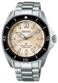 Seiko Prospex Polygonal Divers Automatic Pearl White Dial Silver Steel Strap Watch for Men - SPB481J1