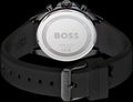 Hugo Boss Strike Chronograph Black Dial Black Rubber Strap Watch for Men - 1514289