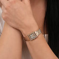 Emporio Armani Genni Crystals Gold Dial Gold Steel Strap Watch for Women - AR11663