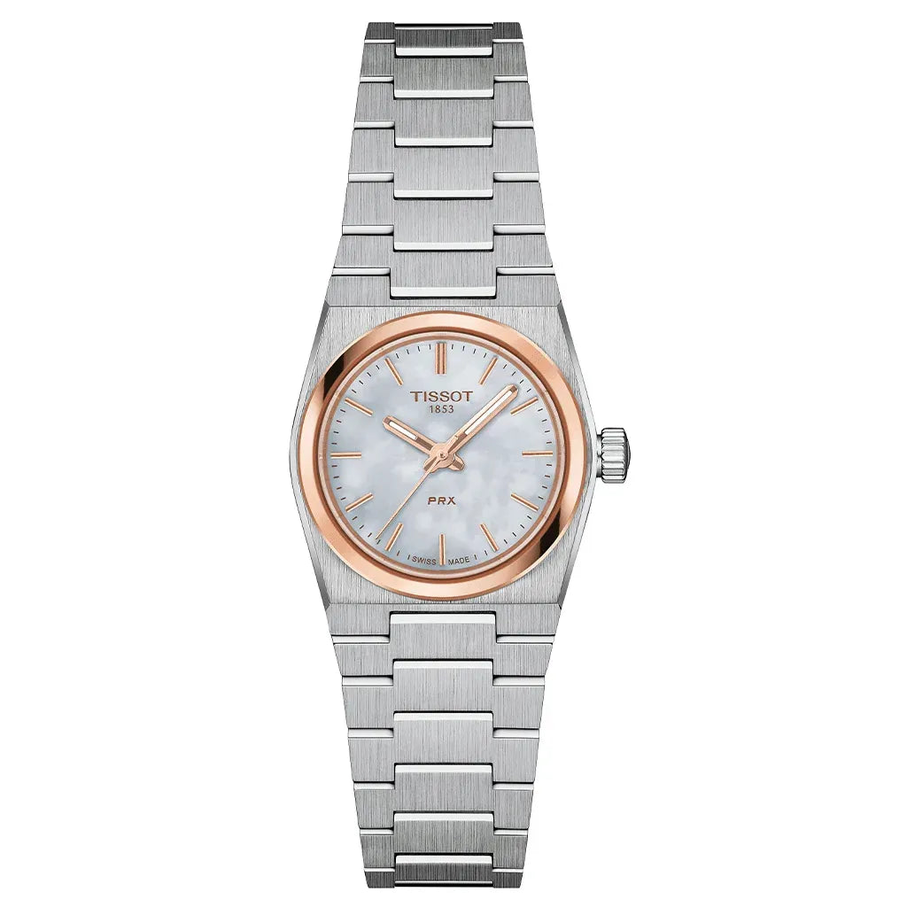 Tissot PRX Mother of Pearl Dial Silver Steel Strap Watch for Women - T137.010.21.111.00