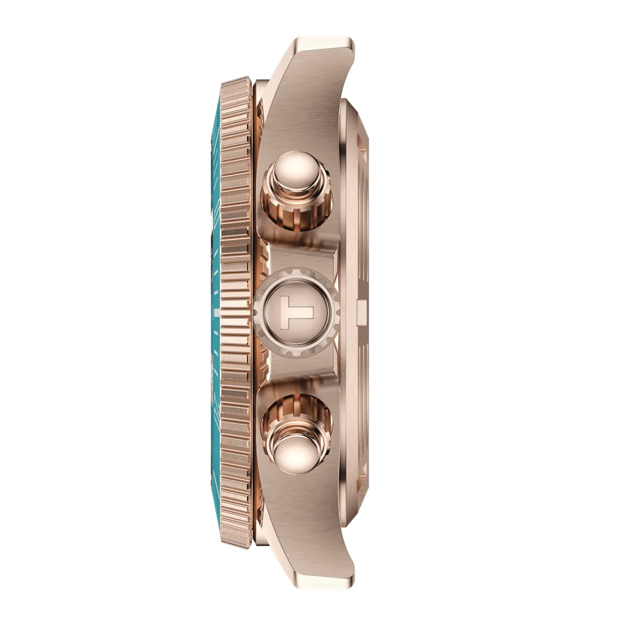 Tissot Seastar 1000 Chronograph Turqouise Dial Turqouise Rubber Strap Watch for Women - T120.217.37.041.00