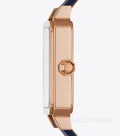 Tory Burch Robinson Quartz Blue Dial Blue Leather Strap Watch for Women - TBW1511