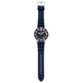 Emporio Armani World Explorer Chronograph Blue Dial Blue Silicone Strap Watch for Men - AR11696