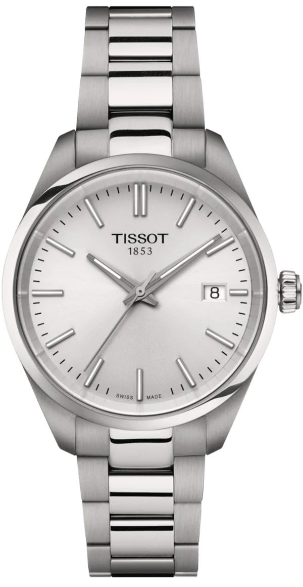 Tissot PR 100 Quartz Silver Dial Silver Steel Strap Watch for Women - T150.210.11.031.00