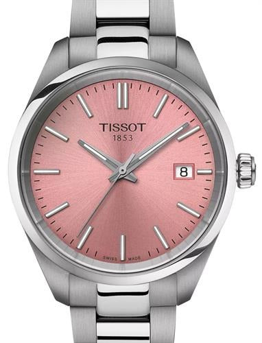 Tissot PR 100 Pink Dial Silver Steel Strap Watch for Women - T150.210.11.331.00