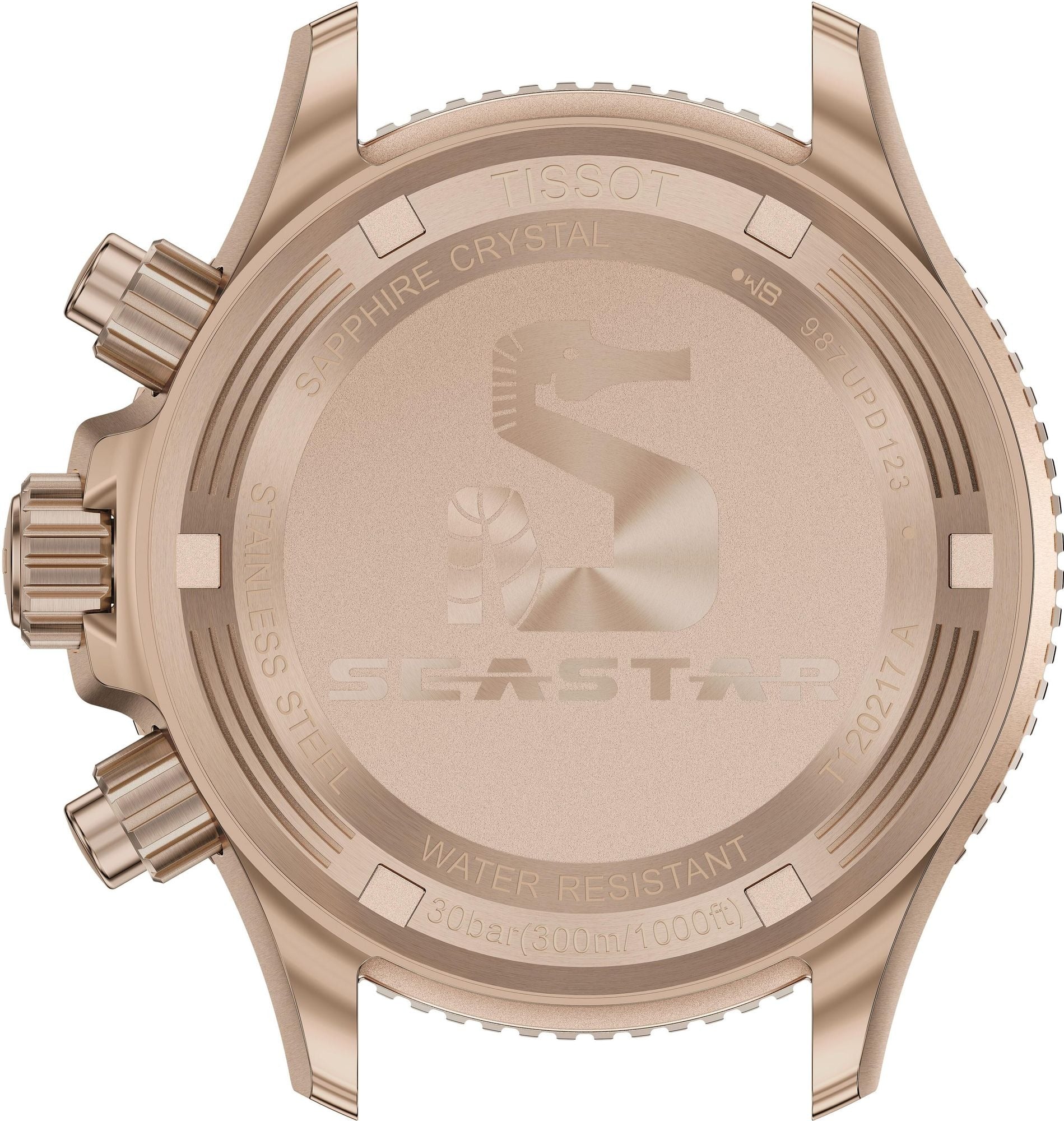 Tissot Seastar 1000 Chronograph Turqouise Dial Turqouise Rubber Strap Watch for Women - T120.217.37.041.00