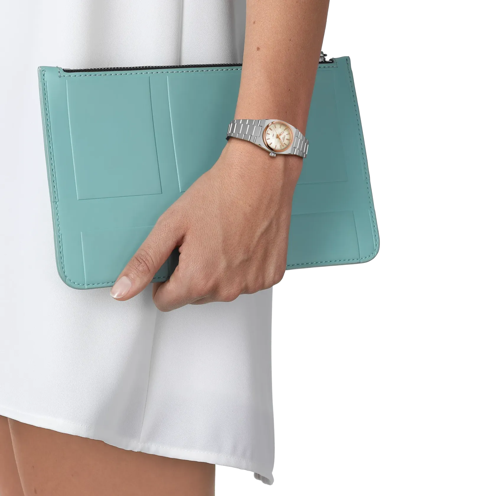 Tissot PRX Mother of Pearl Dial Silver Steel Strap Watch for Women - T137.010.21.111.00