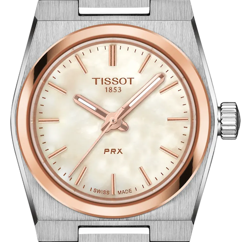Tissot PRX Mother of Pearl Dial Silver Steel Strap Watch for Women - T137.010.21.111.00