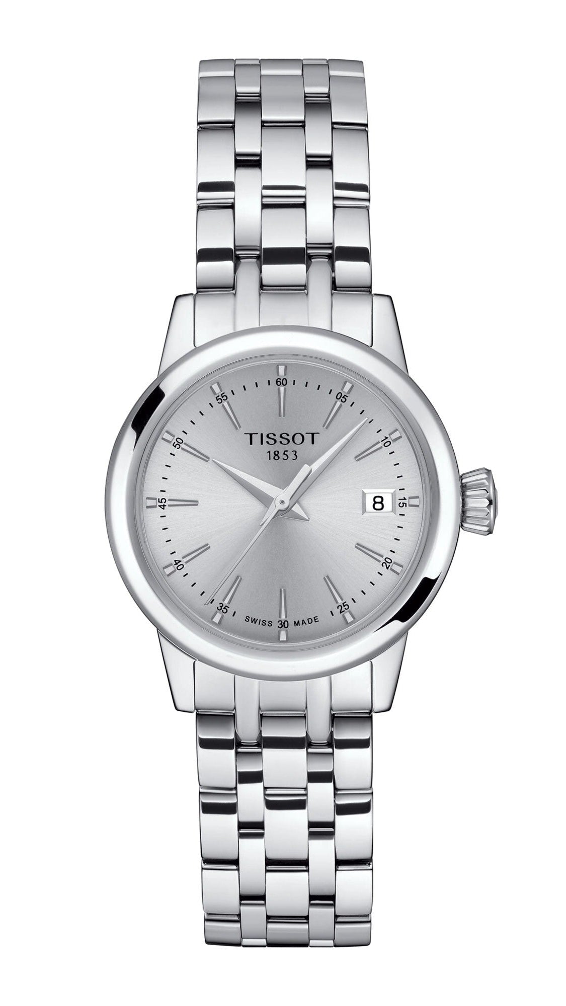 Tissot Bellissima Small Lady Silver Dial Silver Steel Strap Watch for Women - T129.210.11.031.00