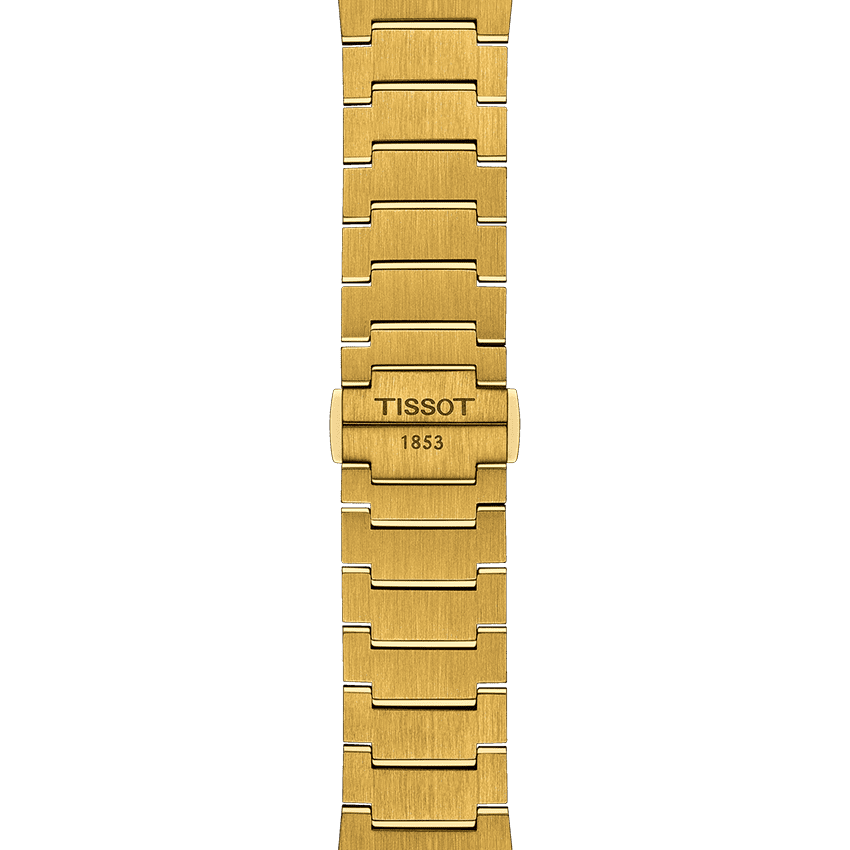 Tissot PRX Digital Quartz Gold Dial Gold Steel Strap Watch for Men - T137.463.33.020.00