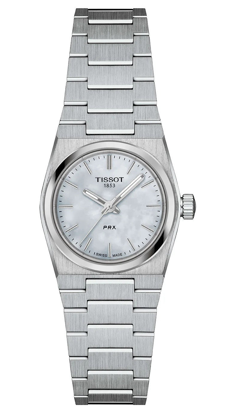 Tissot PRX Quartz Mother of Pearl Dial Silver Steel Strap Watch for Women - T137.010.11.111.00