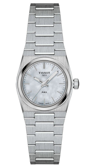 Tissot PRX Quartz Mother of Pearl Dial Silver Steel Strap Watch for Women - T137.010.11.111.00