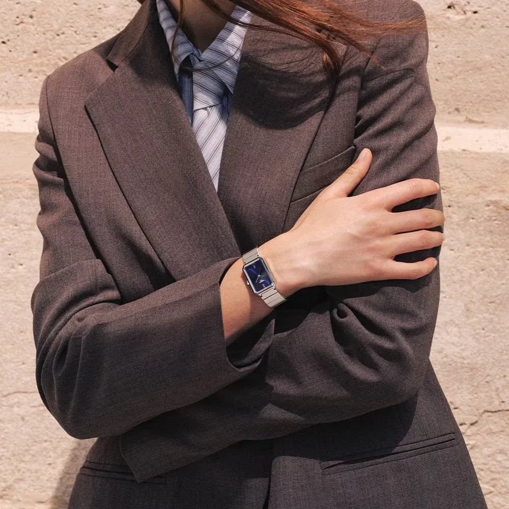 Tissot SRV Blue Dial Silver Steel Strap Watch for Women - T160.110.11.043.00