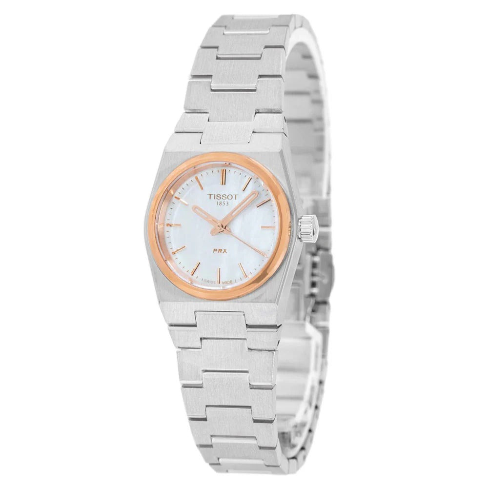 Tissot PRX Mother of Pearl Dial Silver Steel Strap Watch for Women - T137.010.21.111.00