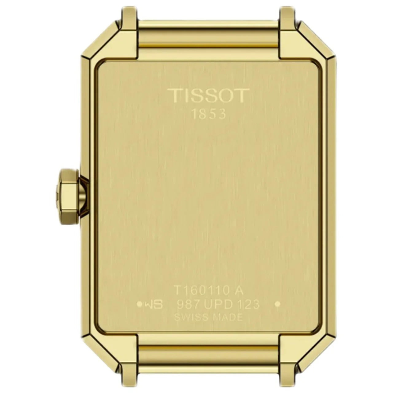 Tissot SRV Black Mother of Pearl Dial Black Leather Strap Watch for Women - T160.110.36.126.00