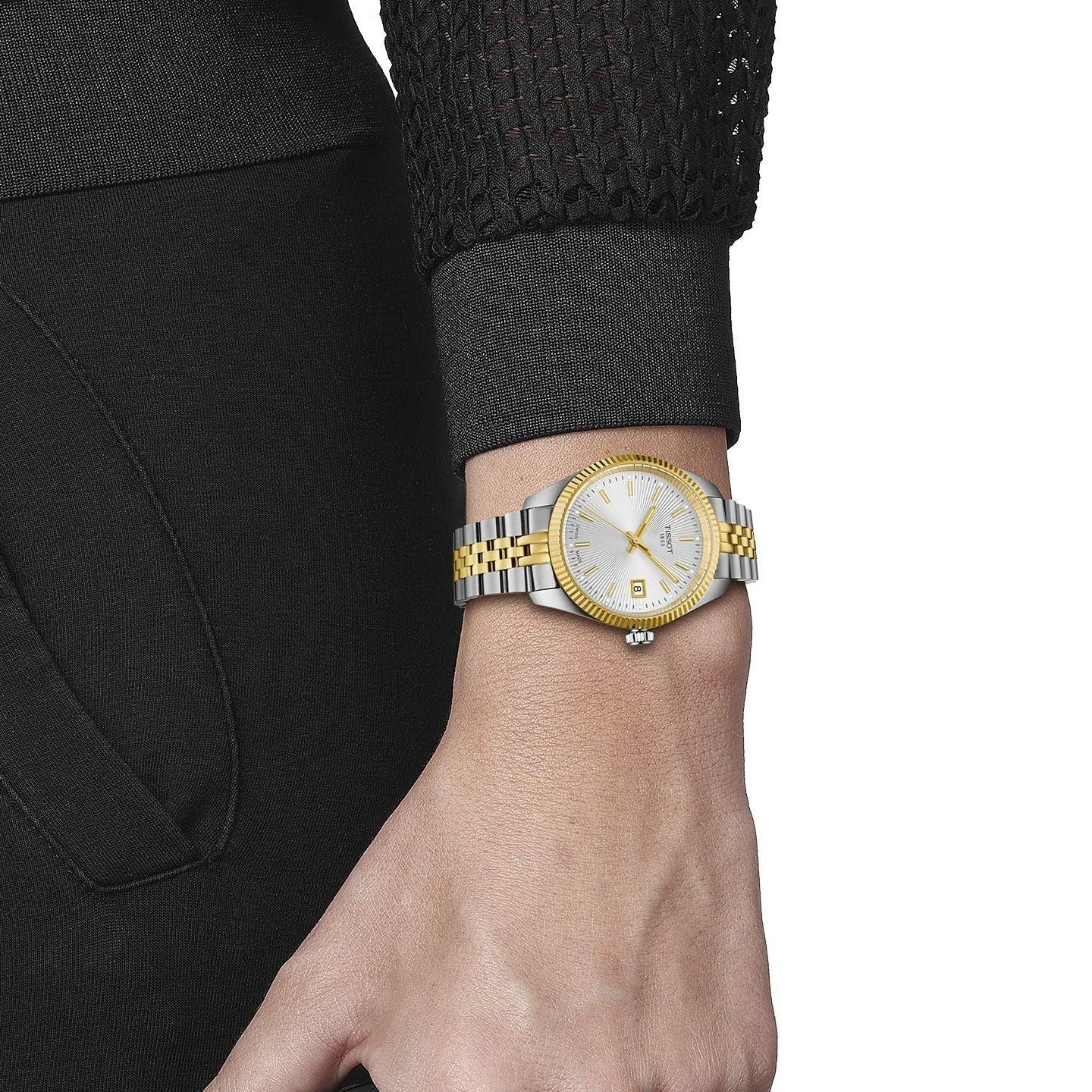 Tissot Ballade Quartz Silver Dial Two Tone Steel Strap Watch for Women - T156.210.22.031.00