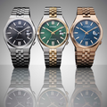 Citizen Tsuyosa 60 Automatic Blue Dial Rose Gold Steel Strap Watch for Men - NK0023-57L