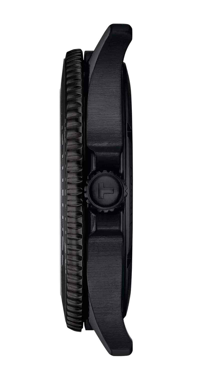Tissot Seastar 1000 Quartz Black Dial Black Steel Strap Watch for Men - T120.410.33.051.00