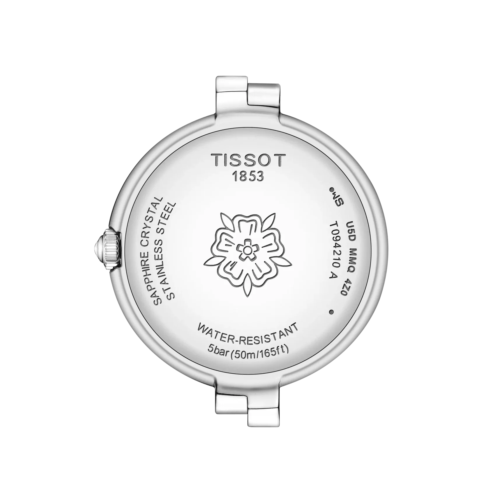 Tissot T-Lady Flamingo Diamonds Pink Dial Silver Steel Strap Watch for Women - T094.210.11.336.00