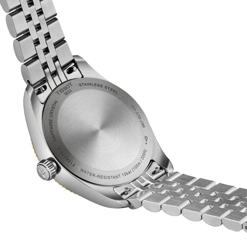 Tissot Ballade Quartz Silver Dial Two Tone Steel Strap Watch for Women - T156.210.22.031.00