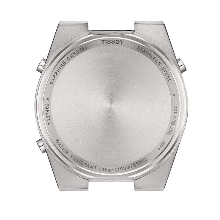 Tissot Digital Quartz Silver Dial Silver Steel Strap Watch for Men - T137.463.11.030.00