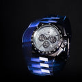 Maserati Velocità Chronograph Blue Dial Black Steel Strap Watch for Men - R8873652004