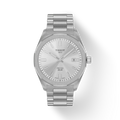 Tissot PRC 100 Solar Quartz Silver Dial Silver Steel Strap Watch for Men - T151.422.11.031.00