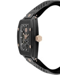 Philipp Plein The $Keleton Black Dial Black Silicone Strap Watch for Men - PWVBA0523