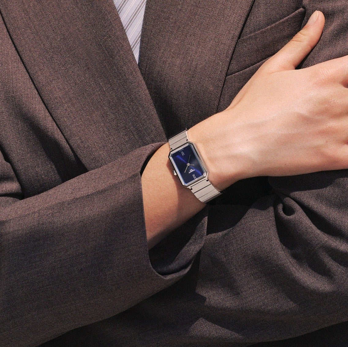 Tissot SRV Blue Dial Silver Steel Strap Watch for Women - T160.110.11.043.00