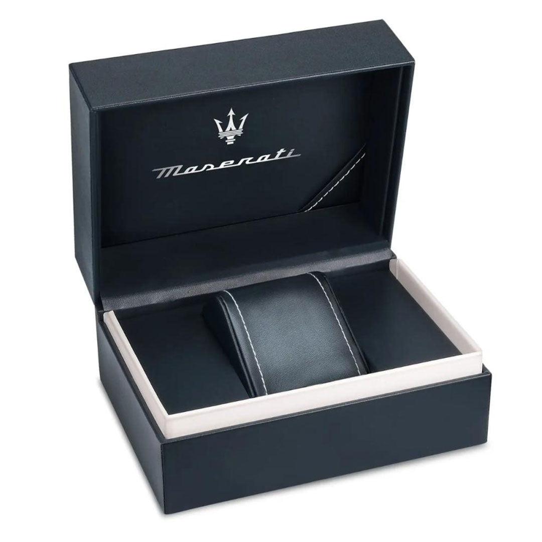 Maserati SFIDA Black Dial Two Tone Steel Strap Watch for Men - R8853140009