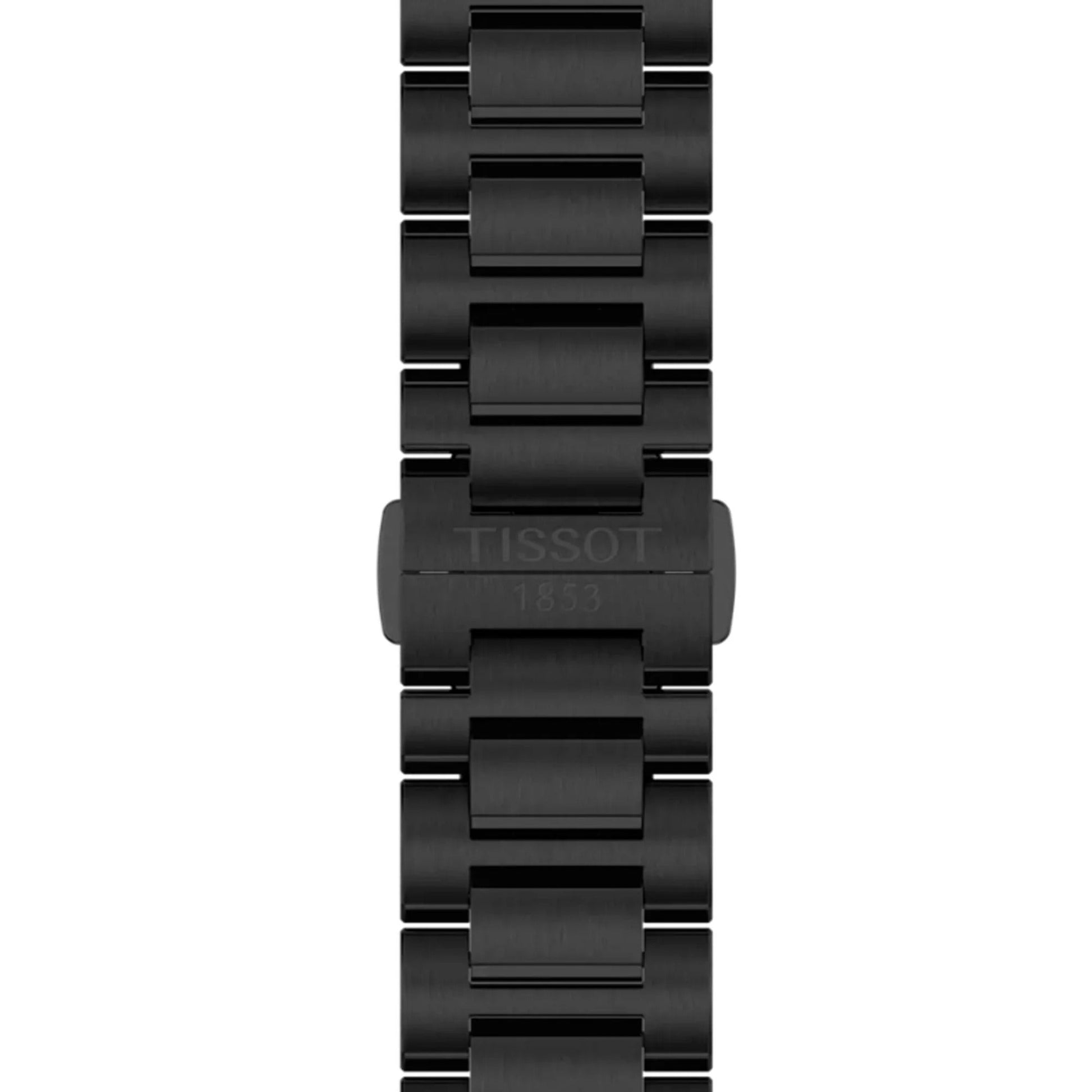 Tissot PRC 100 Solar Quartz Black Dial Black Steel Strap Watch for Men - T151.422.33.051.00