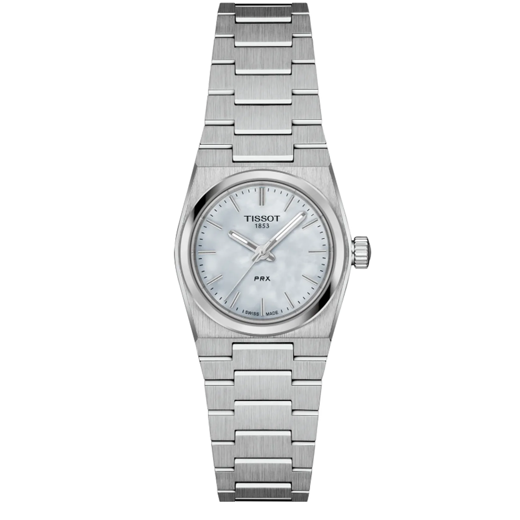 Tissot PRX Quartz Mother of Pearl Dial Silver Steel Strap Watch for Women - T137.010.11.111.00