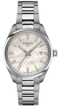 Tissot PR 100 Diamonds Mother of Pearl Dial Silver Steel Strap Watch for Women - T150.210.11.116.00