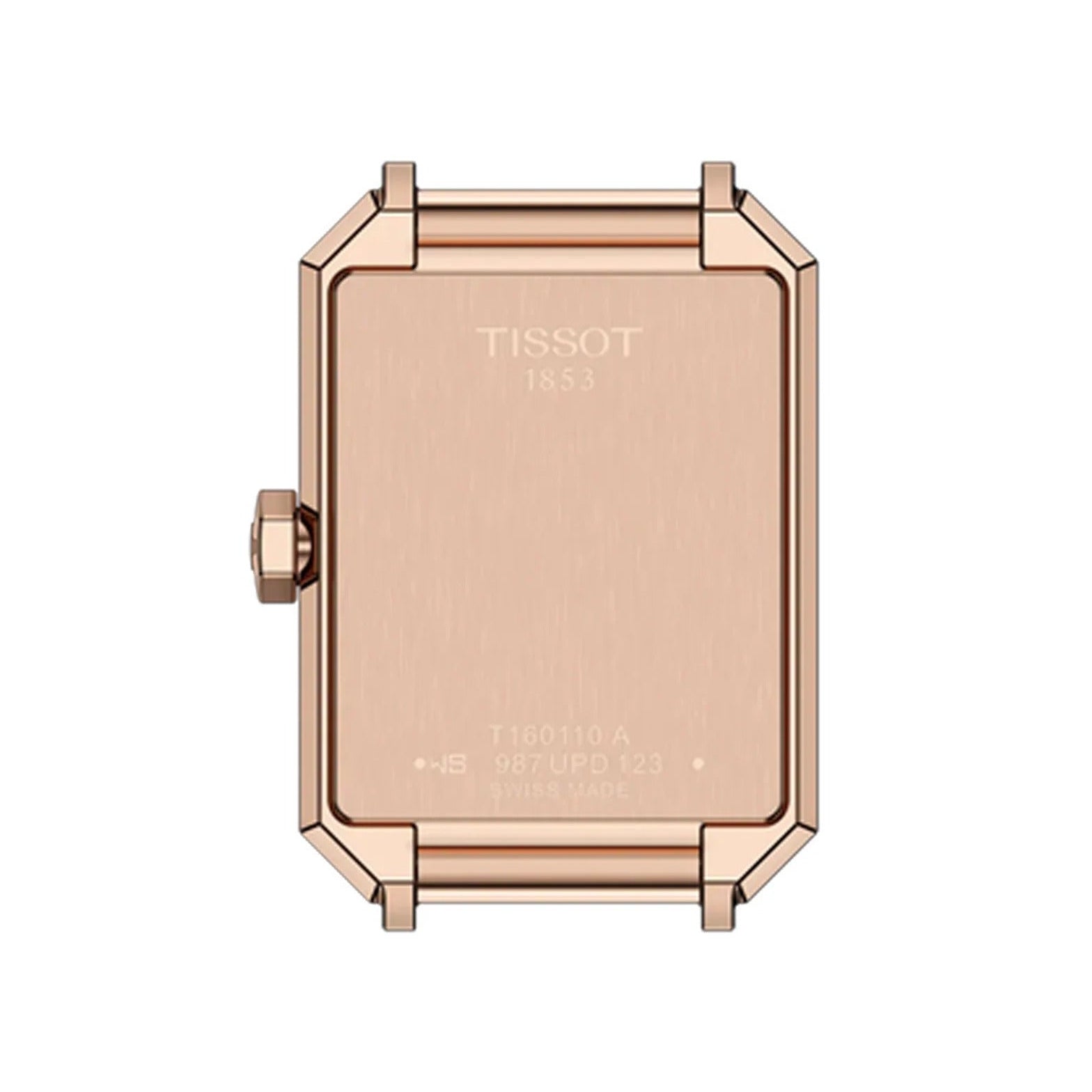 Tissot SRV White Mother of Pearl Dial Black Leather Strap Watch for Women - T160.110.36.113.00