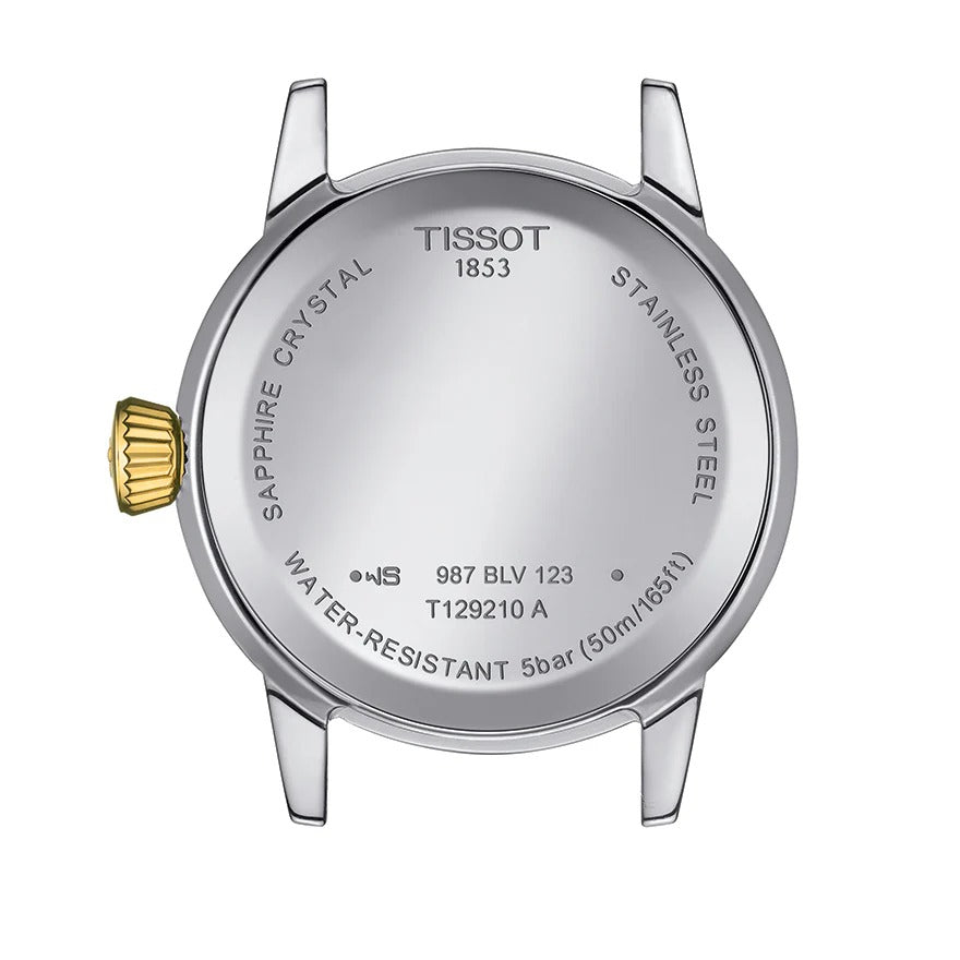 Tissot T Classic Dream Lady Silver Dial Two Tone Steel Strap Watch for Women - T129.210.22.031.00