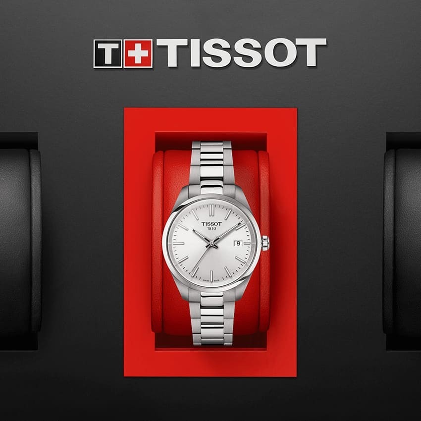 Tissot PR 100 Quartz Silver Dial Silver Steel Strap Watch for Women - T150.210.11.031.00
