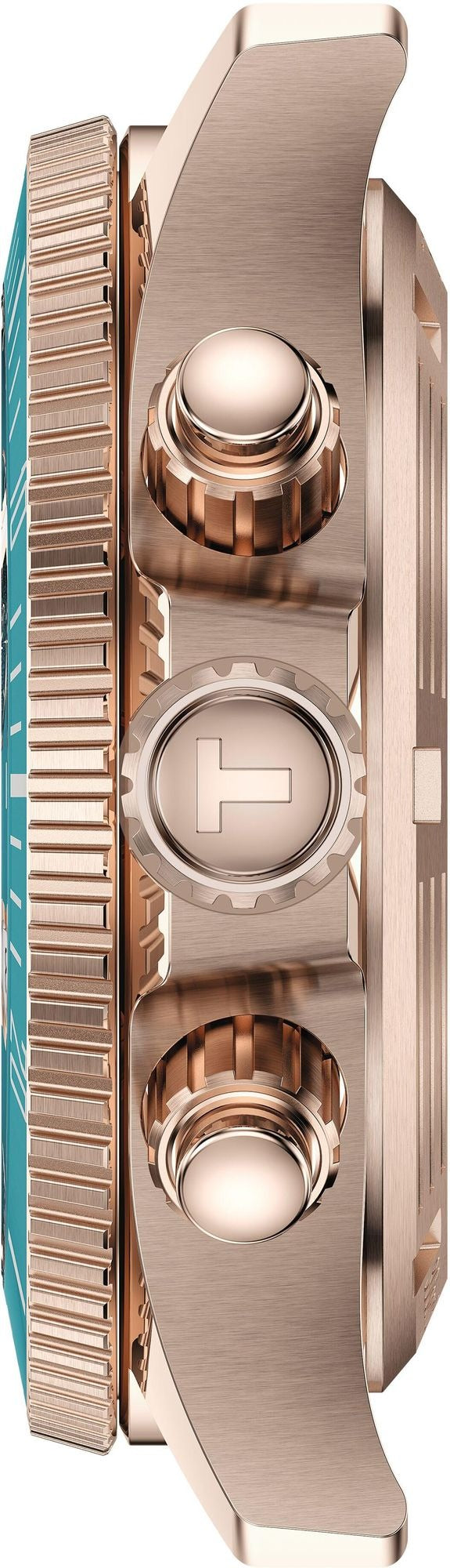 Tissot Seastar 1000 Chronograph Turqouise Dial Turqouise Rubber Strap Watch for Women - T120.217.37.041.00