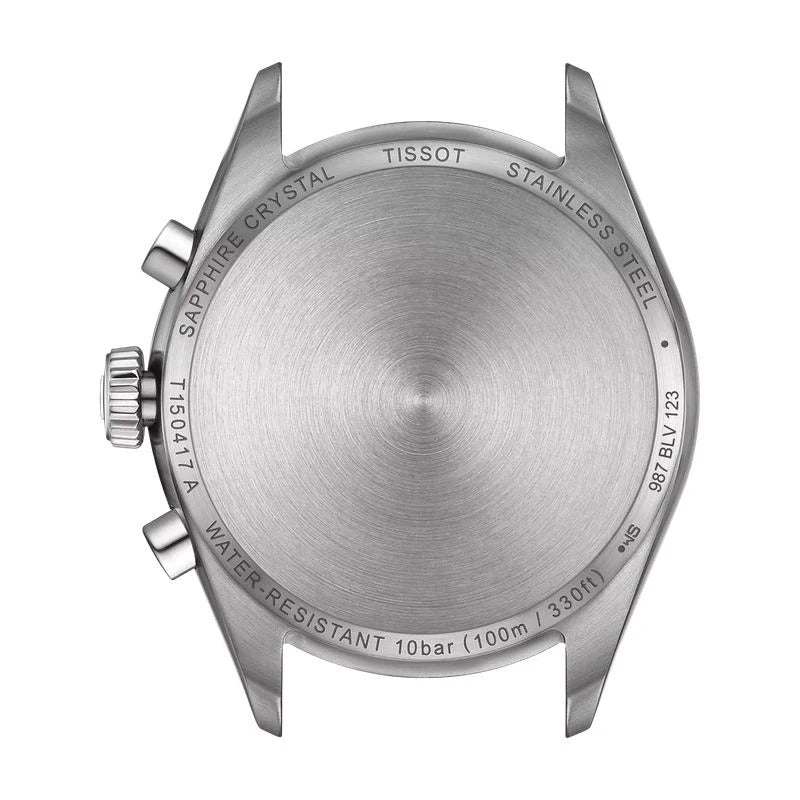 Tissot PR 100 Chronograph Light Blue Dial Silver Steel Strap Watch for Men - T150.417.11.351.00