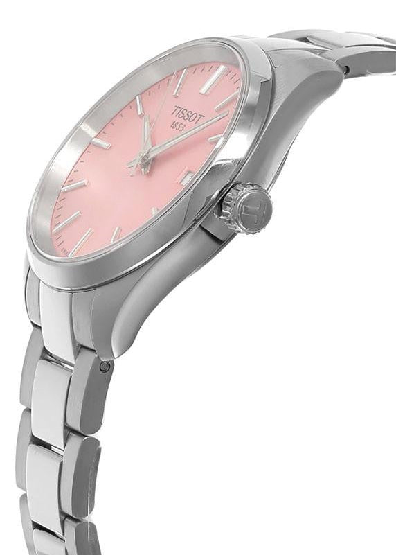Tissot PR 100 Pink Dial Silver Steel Strap Watch for Women - T150.210.11.331.00