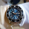 Seiko Prospex Diver Scuba Automatic Blue Dial Silver Steel Strap Watch for Men - SBEJ021