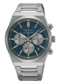 Seiko Conceptual Chronograph Blue Dial Silver Steel Strap Watch for Men- SSB453P1