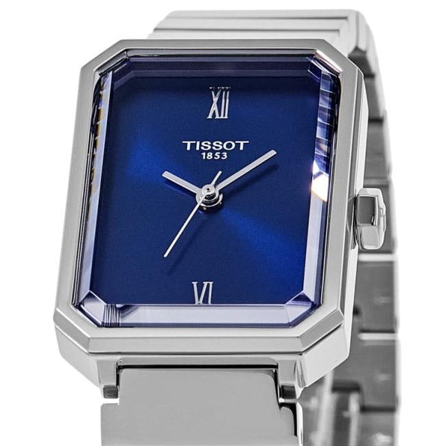 Tissot SRV Blue Dial Silver Steel Strap Watch for Women - T160.110.11.043.00