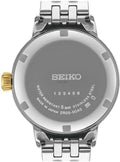 Seiko Presage Cocktail Time Automatic Diamonds White Dial Silver Steel Strap Watch for Women - SRE012J1