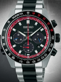 Seiko Prospex Speedtimer Solar Chronograph Datsun 240Z Collaboration Limited Edition Black Dial Two Tone Steel Strap Watch for Men - SSC957