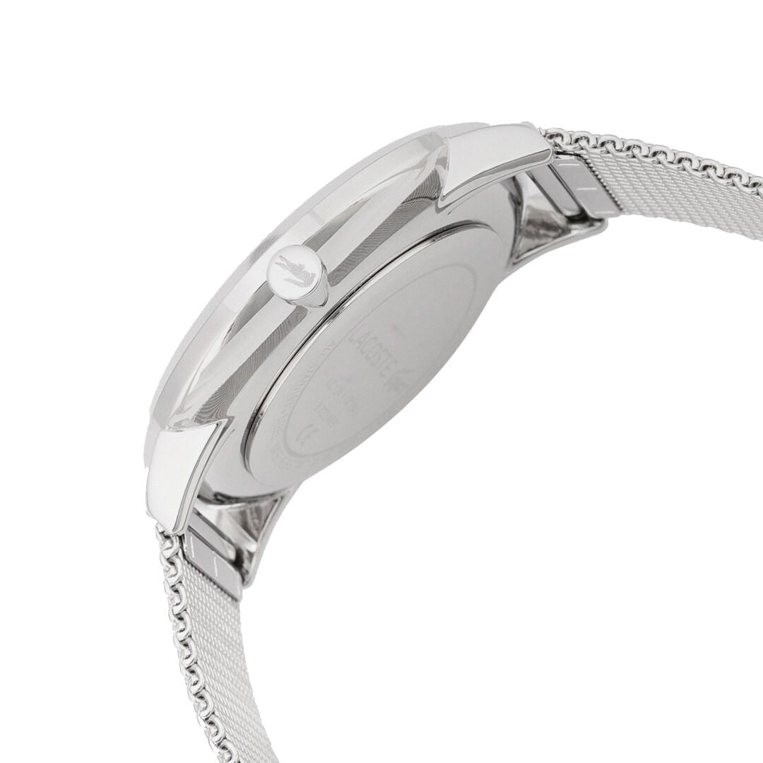 Lacoste Moon Multifunction Blue Dial Silver Mesh Strap Watch for Men - 2011024
