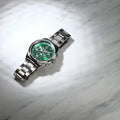 Maserati Competizione Chronograph Green Dial Silver Steel Strap Watch for Men - R8853100044