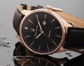Maserati Tradizione Chronograph Black Dial Black Leather Strap Watch for Men - R8871646001